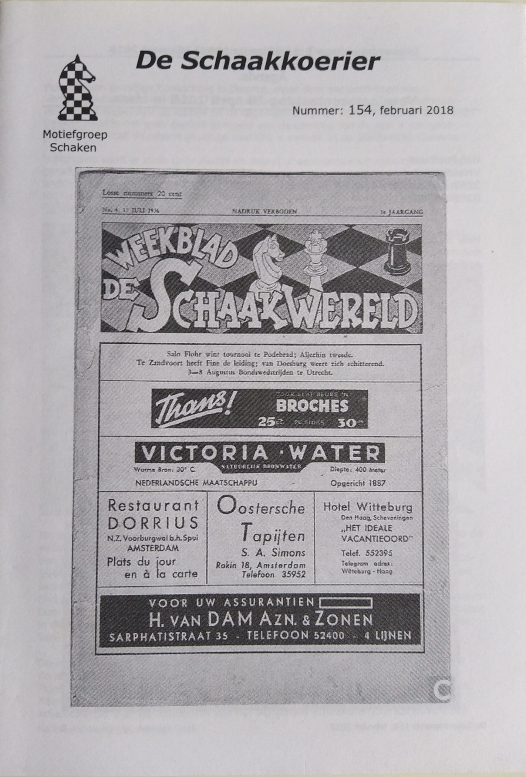 De Schaakkoerier 154, februari 2018
